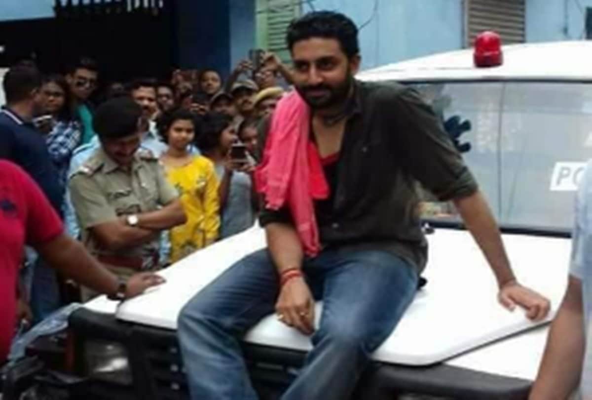 Abhishek Bachchan pics leak on sets of his next film of anurag   basu