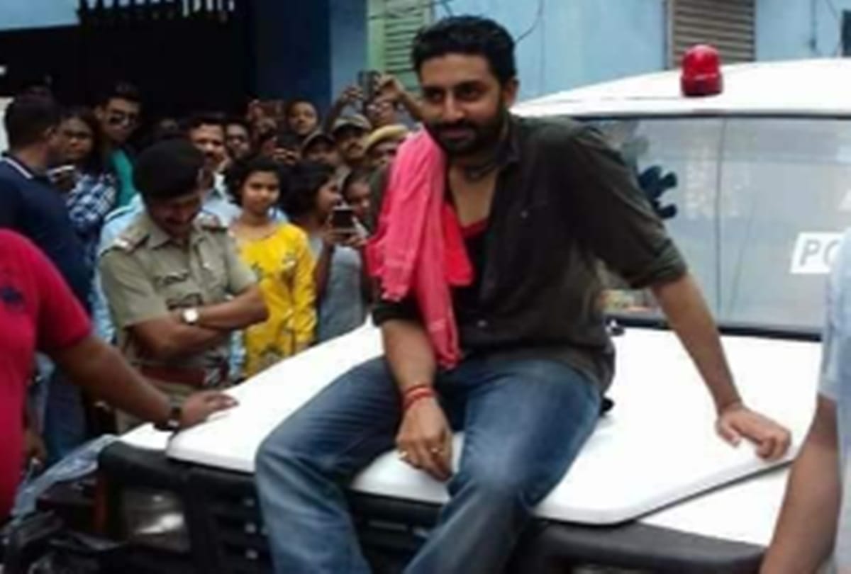 Abhishek Bachchan pics leak on sets of his next film of anurag   basu