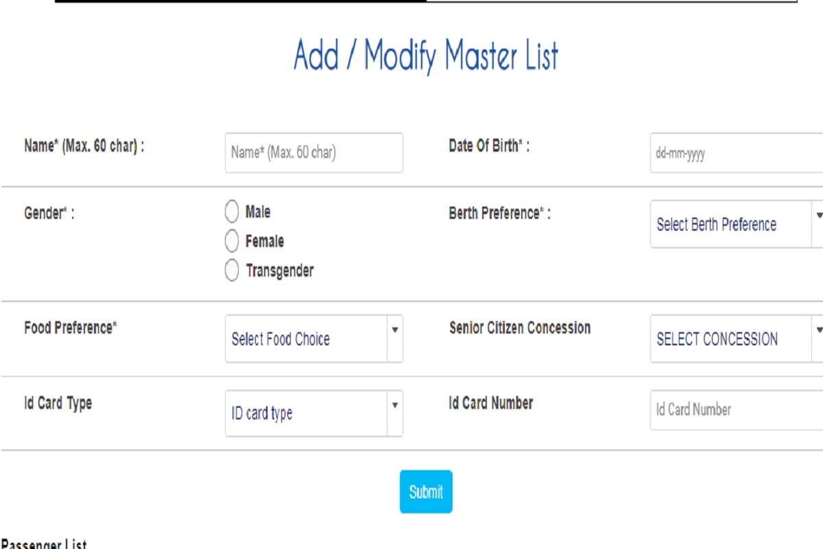 How to book tatkal ticket online