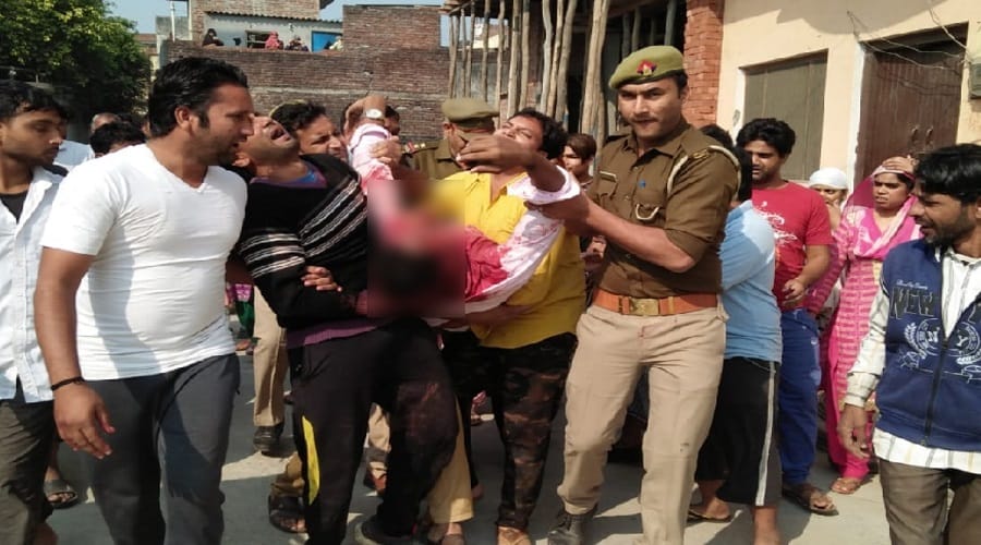 Murder of young man in Meerut and police officers posted on the spot
