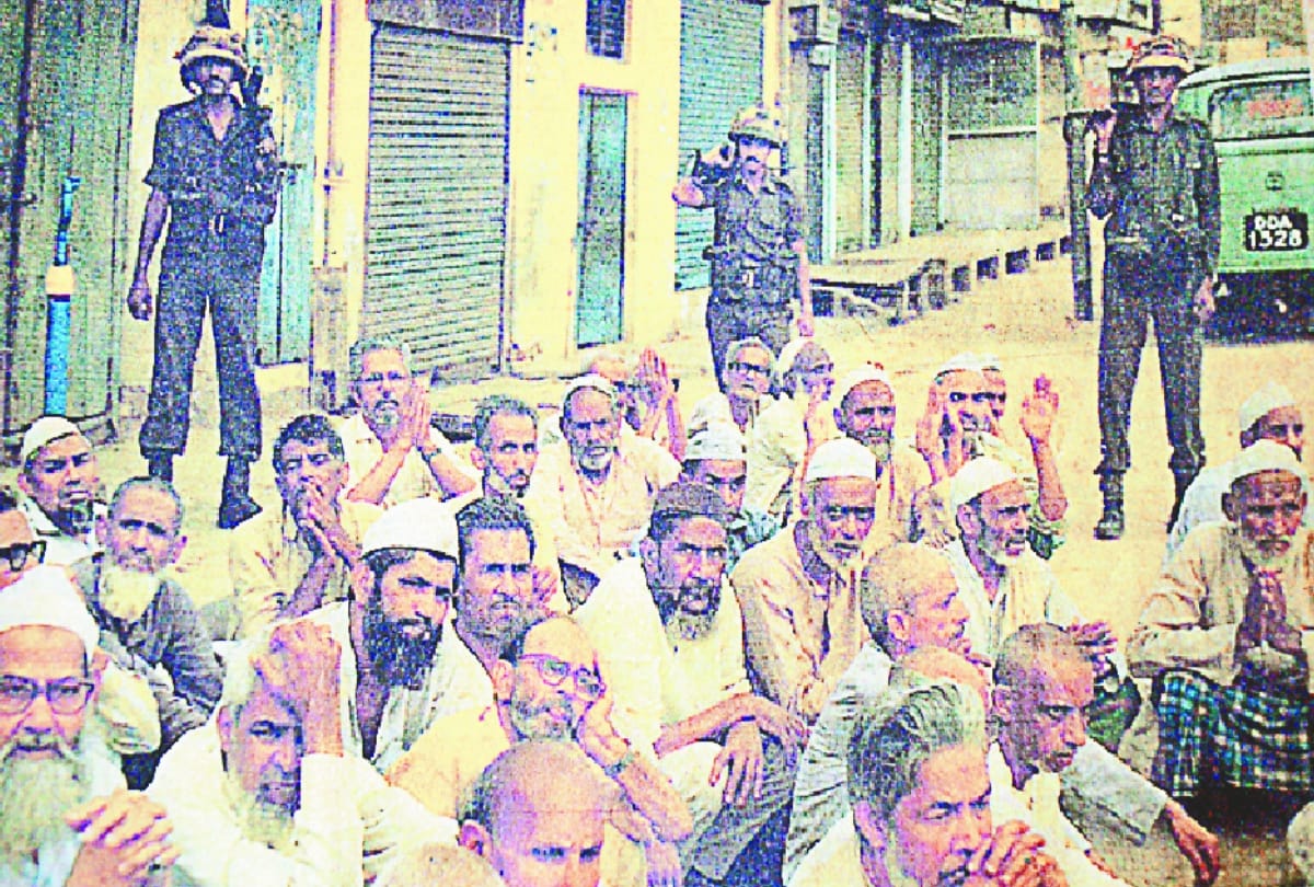 1987 Hashimpura massacre case meerut Facts Curfew imposed for three months in