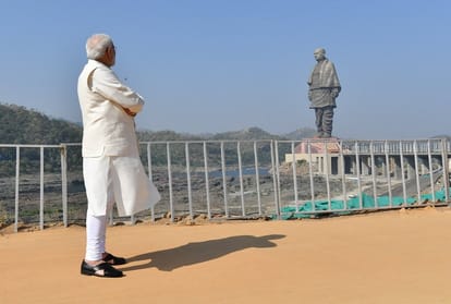this is how statue of unity was made in 45 months by two indian companies using 24 k tonn iron