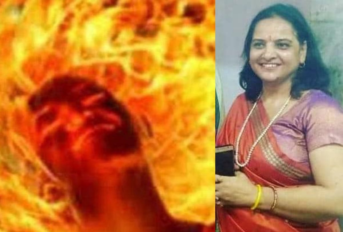 Delhi murder case: A man set fire to her wife with his brother in jewar