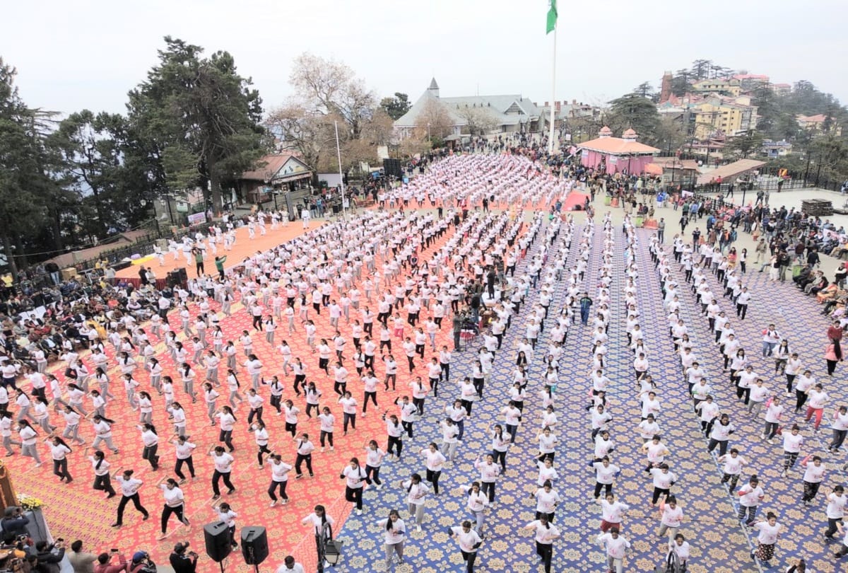 thirteen thousand girl students participated in abvp mission sahasi programme at ridge shimla