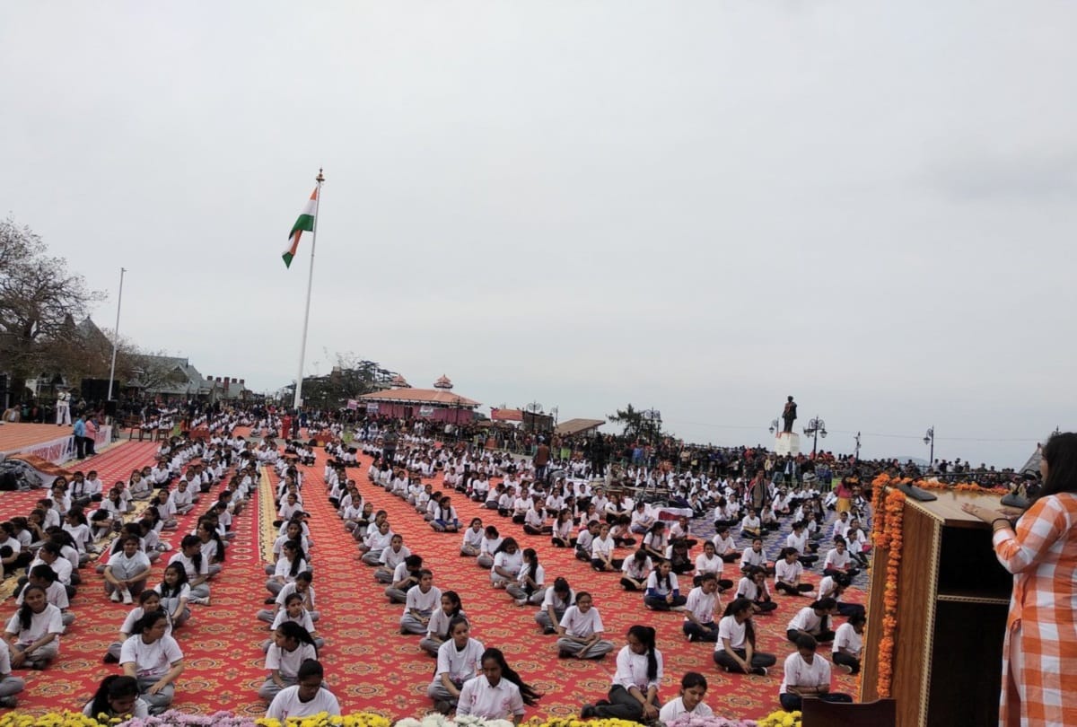 thirteen thousand girl students participated in abvp mission sahasi programme at ridge shimla