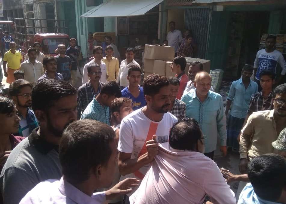 BJP businessman attacked state minister
