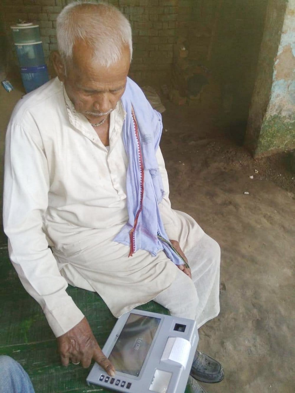 Distribution of ration from e-pos machine to city to village