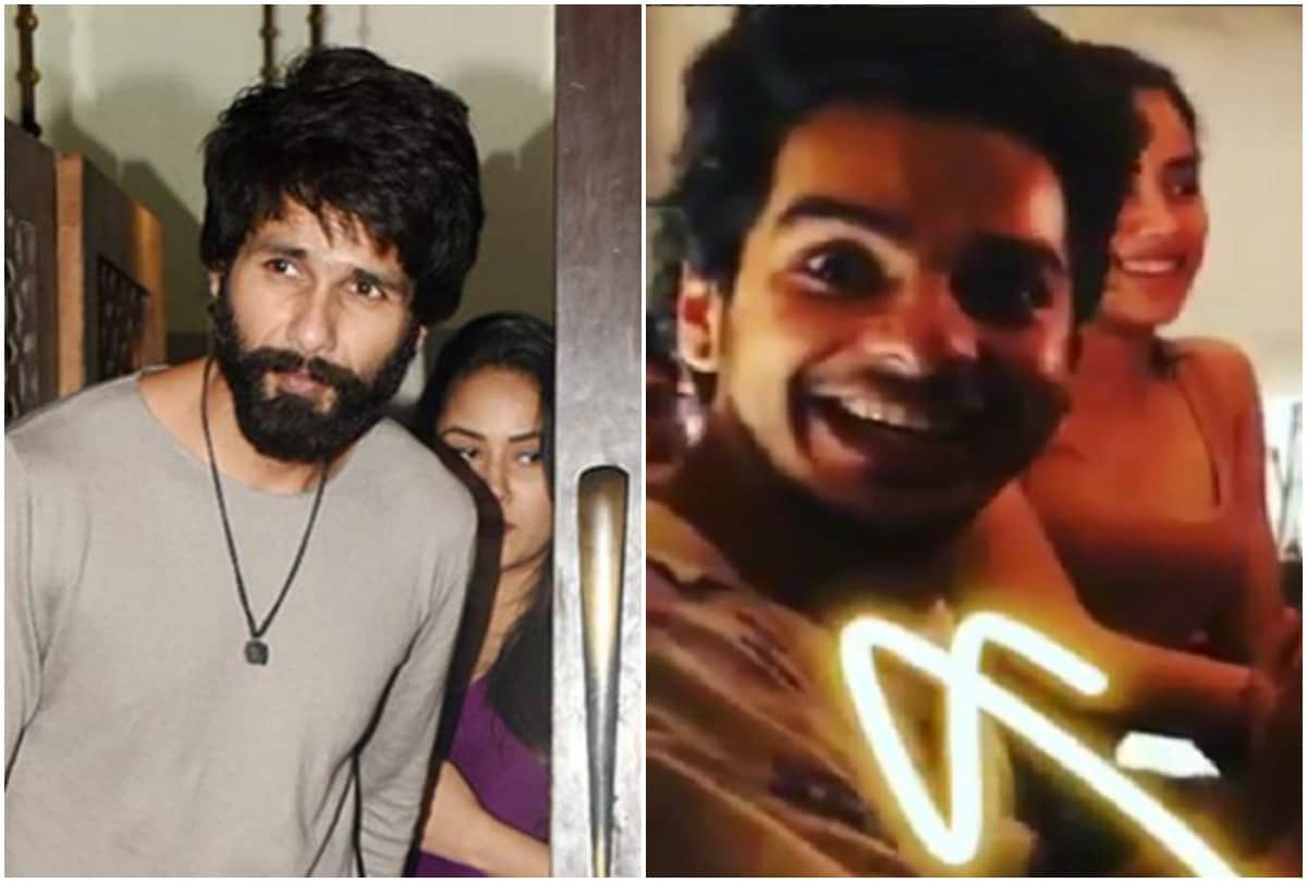 Janhvi Kapoor Neelima Azeem and Shahid Kapoor spotted at Ishaan Khattar birthday party