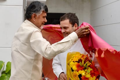 Chandrababu Naidu will meet Rahul Gandhi and Sharad Pawar in delhi today