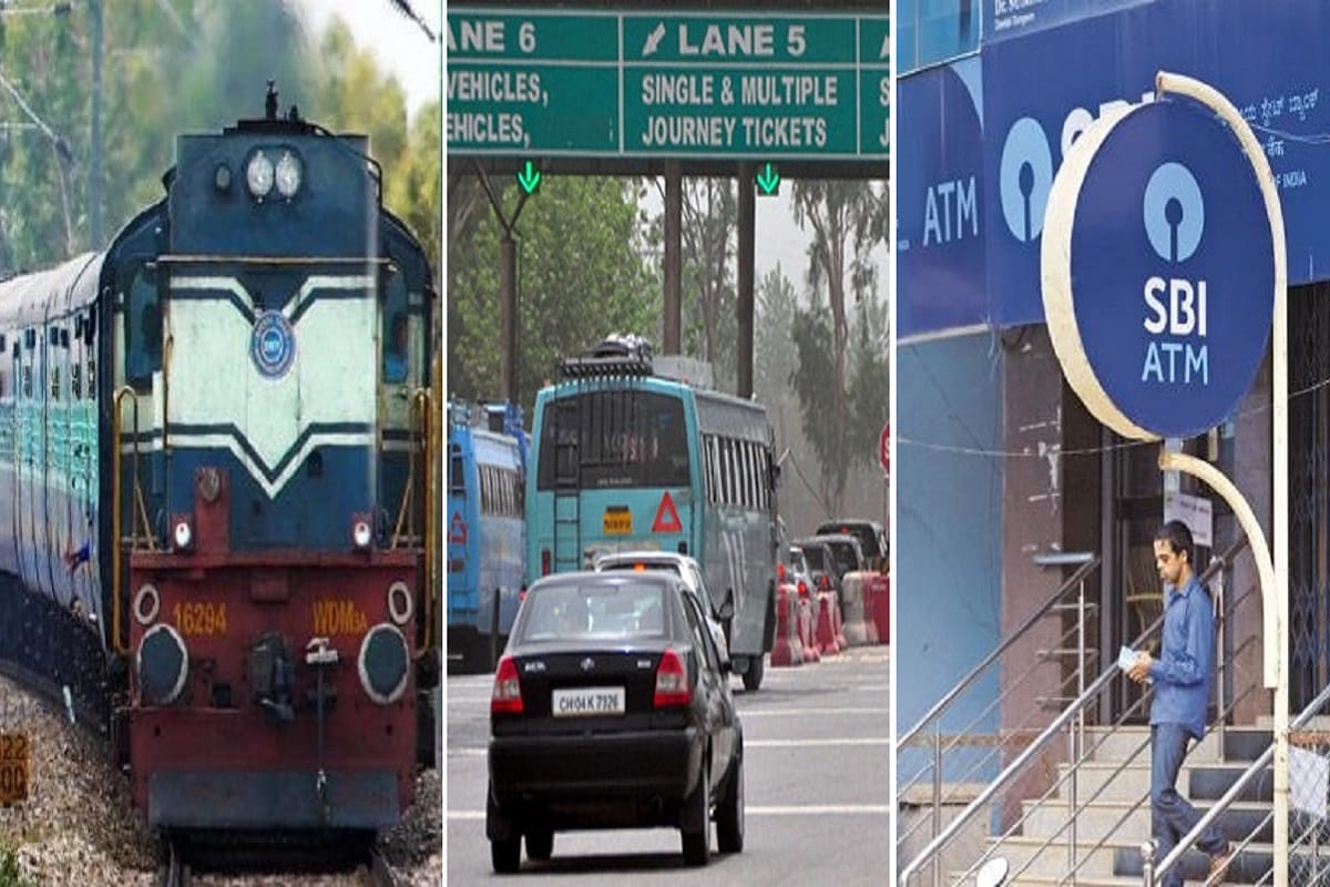 from railway to toll plaza, these changes will be effective from November 1