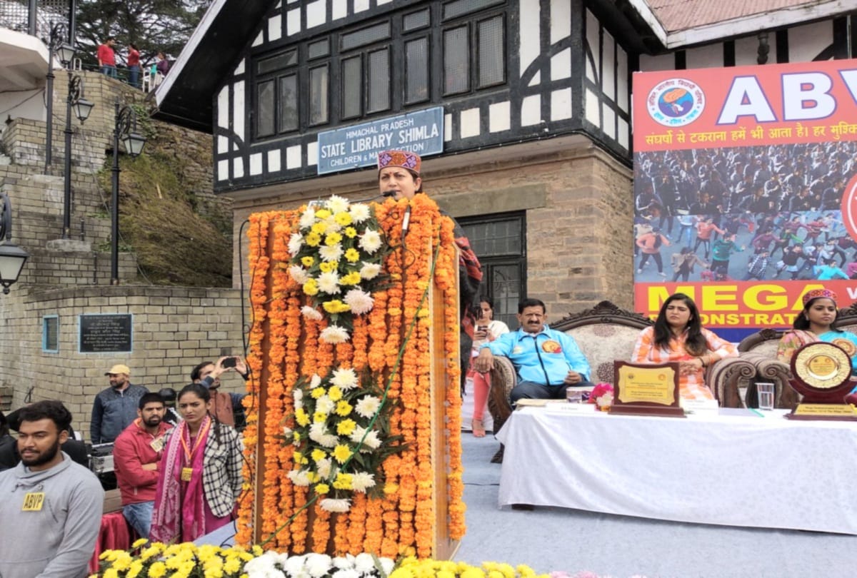 thirteen thousand girl students participated in abvp mission sahasi programme at ridge shimla