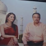 ताजमहल पर फिल्म अभिनेत्री ऐश्वर्य राय के साथ नवाब कोकब हमीद का फाइल फोटो