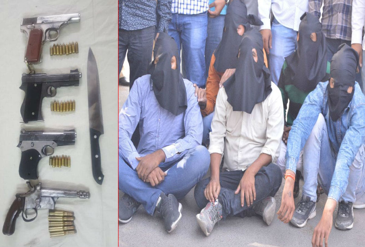 Police arrested five miscreants after encounter in agra