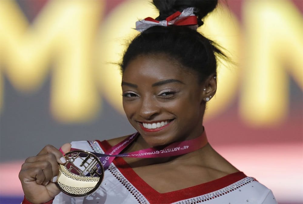 Simone Biles caps world record to win medals in every event at world championships