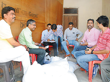 Seized 20 thousand water sachets