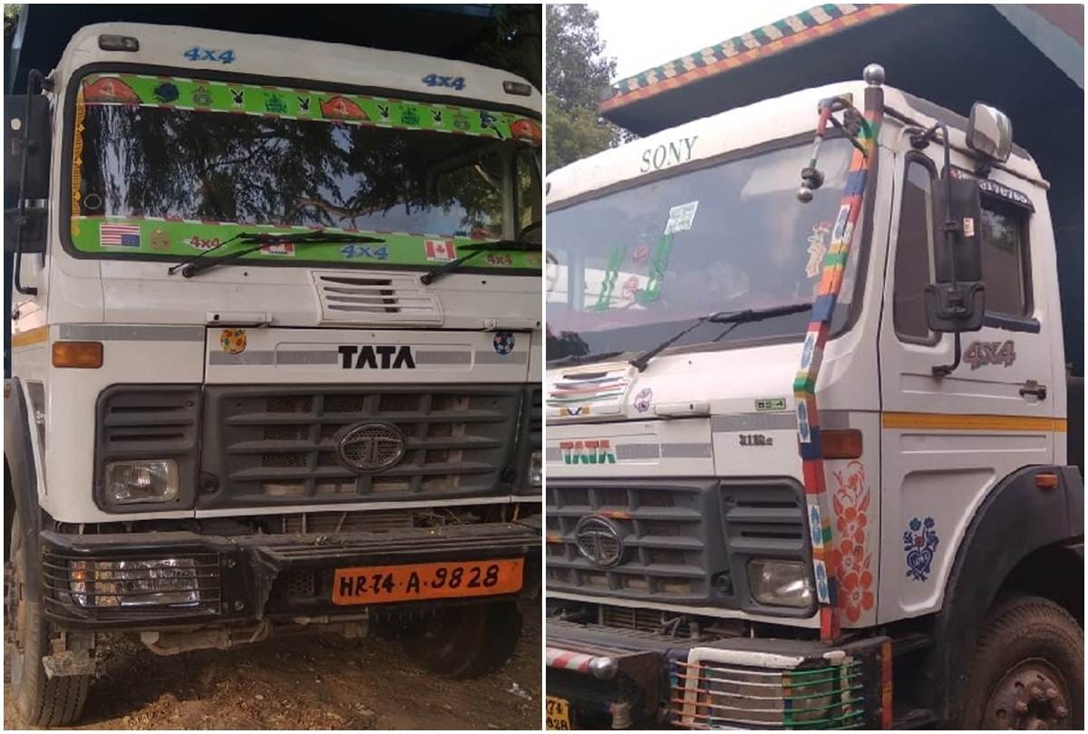 police gets two dumper with same number in bhiwadi