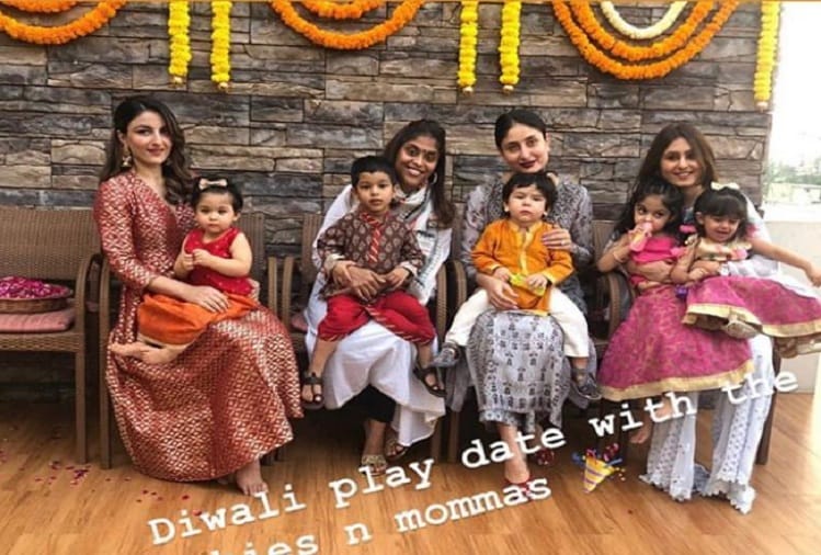 Arjun Kapoor Malaika Arora Neha Dhupia and Angad Bedi spotted Sandeep Khosla Diwali bash