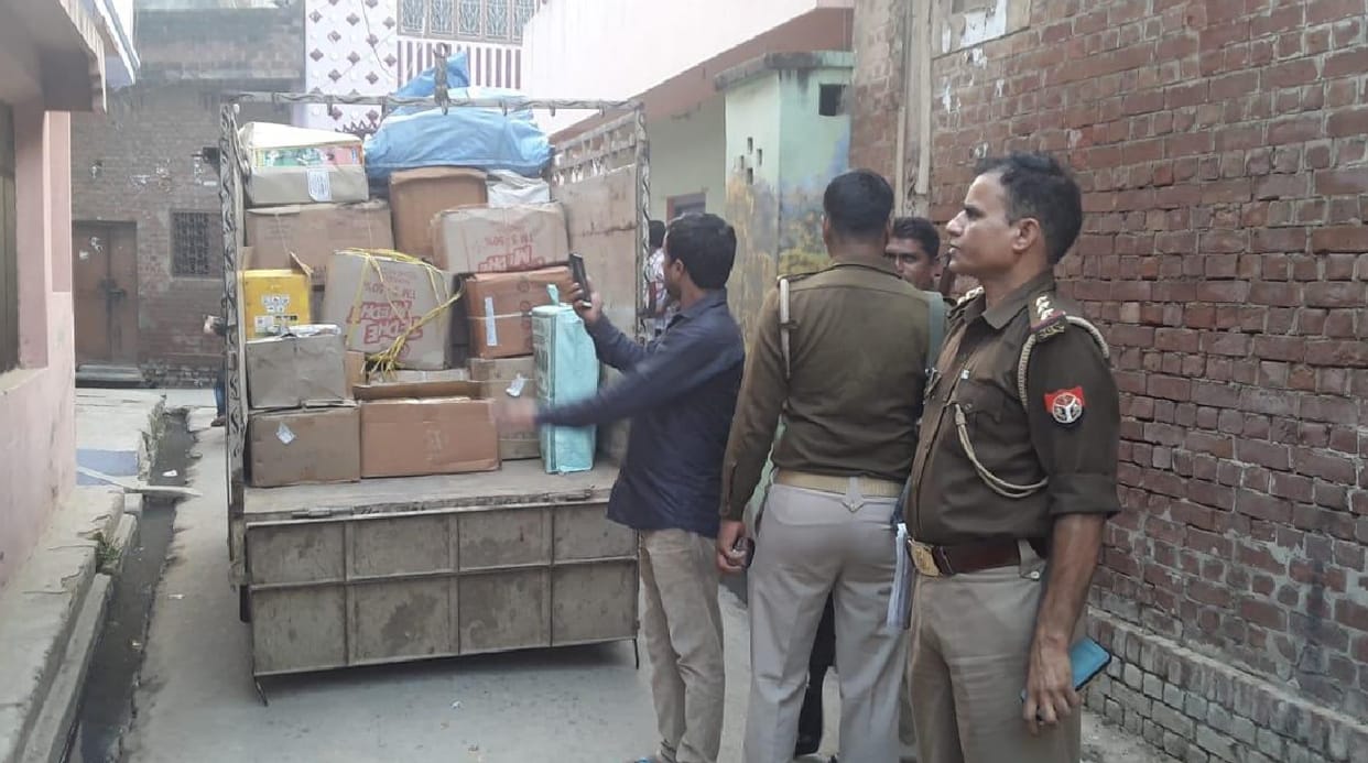 Raid on fireworks godowns