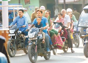 Police kept checking, filling helmets without tripping people