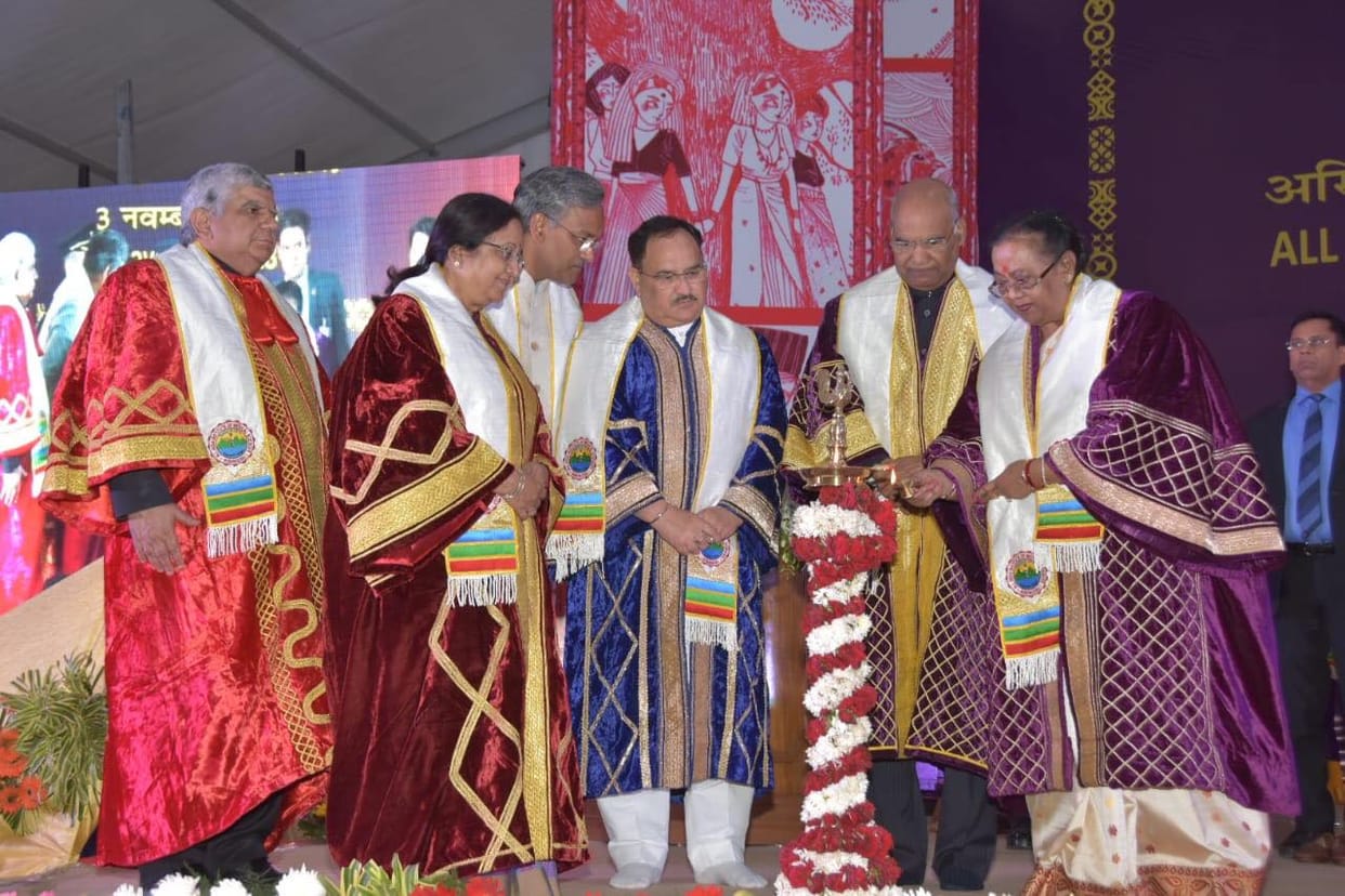 president of india ramnath kovind visit aiims rishikesh first convocation