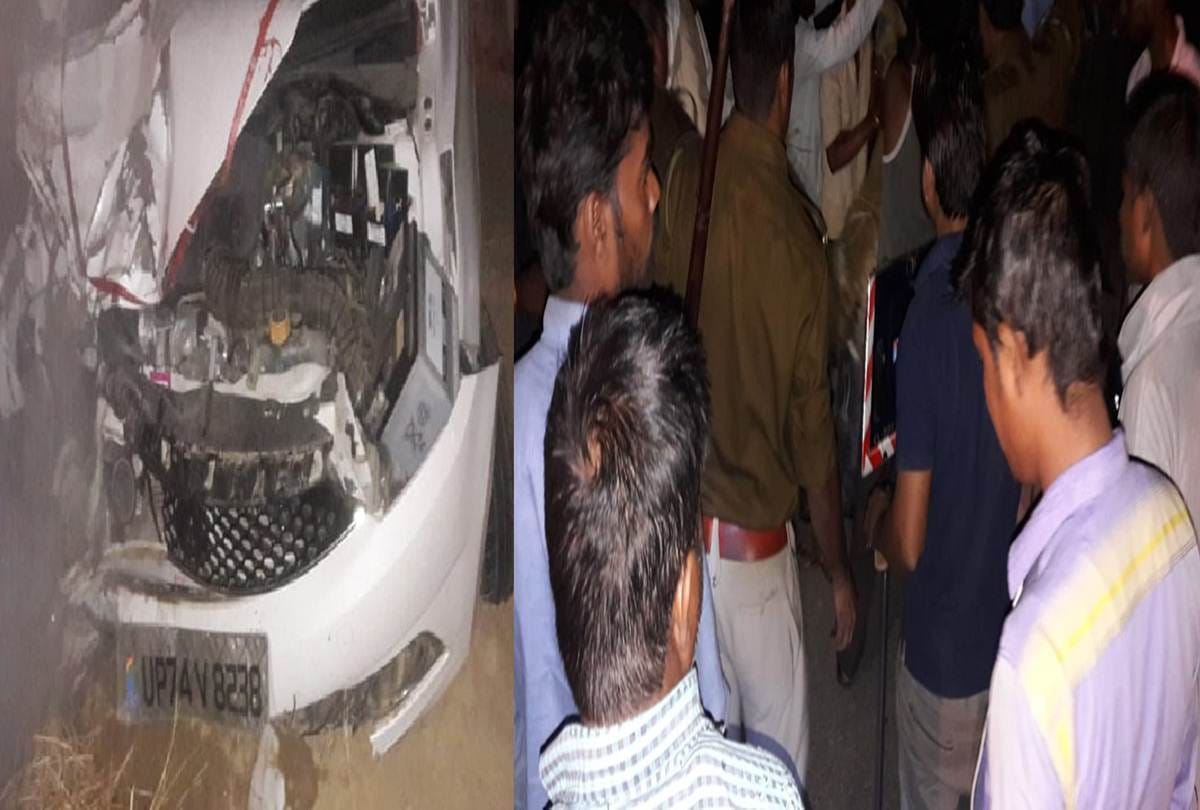 Road Accident collision between bike and car in Kishni, Uttar Pradesh, three dies