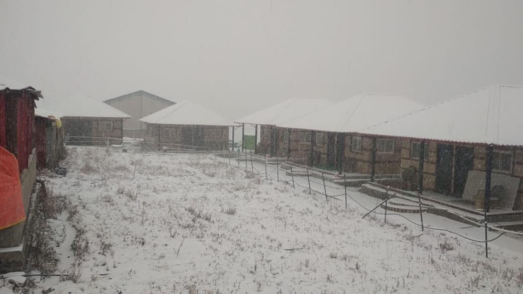 photos of fresh snowfall in chardham uttarakhand