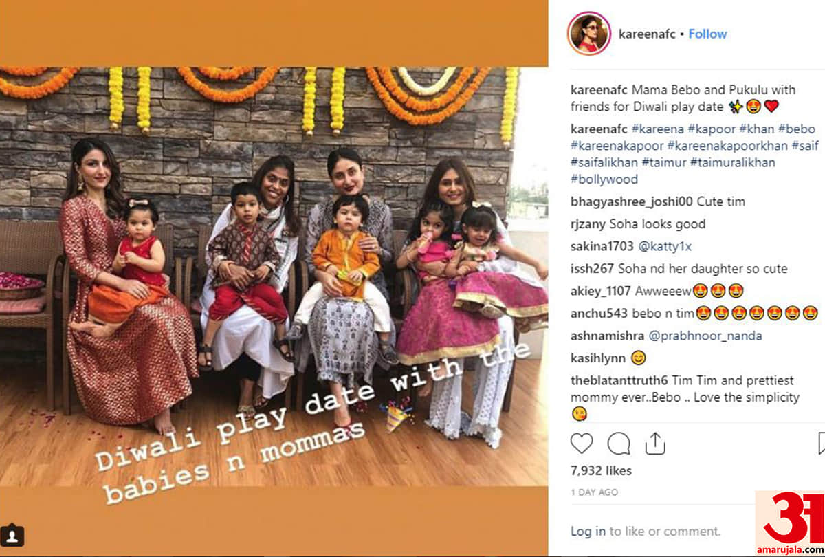 taimur ali khan celebrate diwali with his family