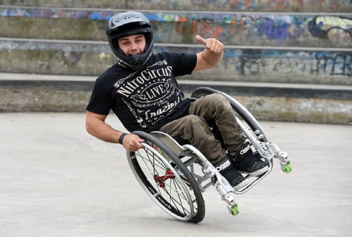 wheelchair athlete Aaron Fotheringham acrobats stunts will make believe anything possible