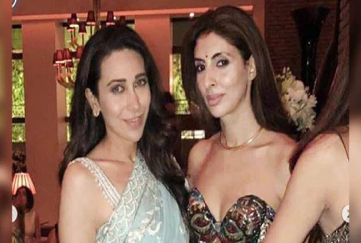karishma kapoor and shweta bachchan was seen together in shahrukh party