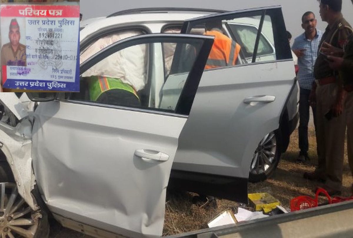 constable dead on the yamuna expressway accident