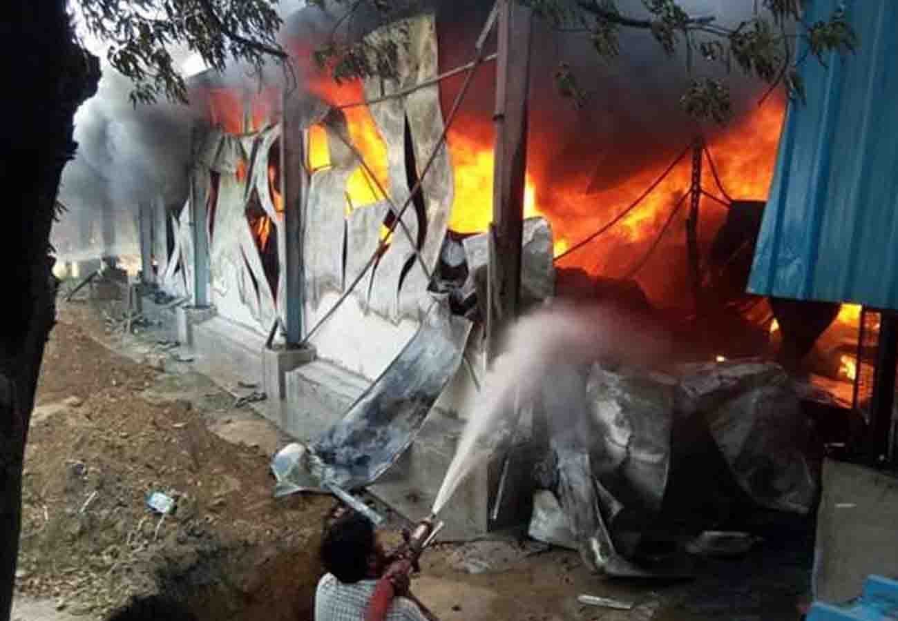 Fire in Unnao chips factory