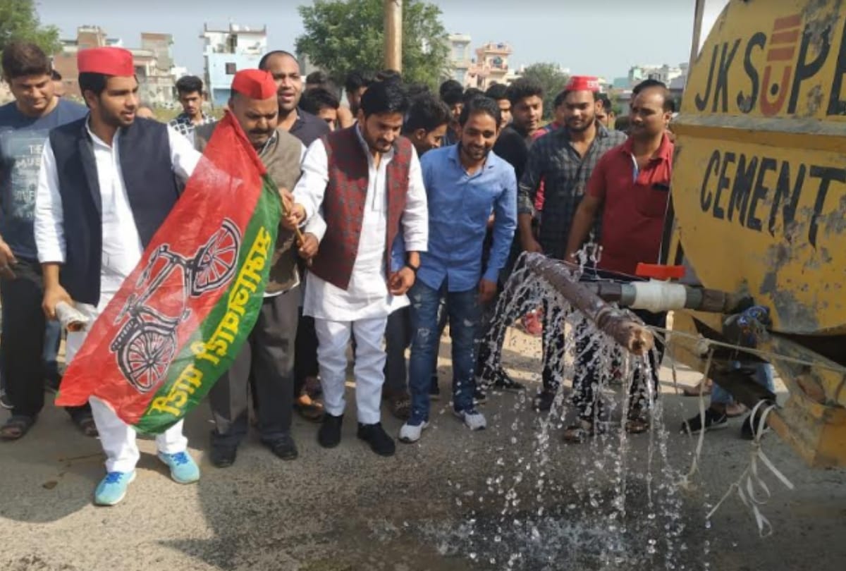 Water tanker will control the flying dust on this Deepawali at Rohta Road