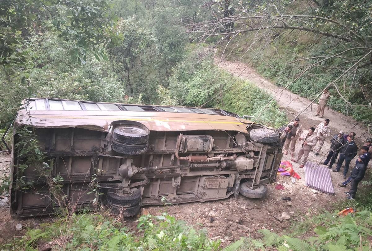 ITBP jawan died in bus accident