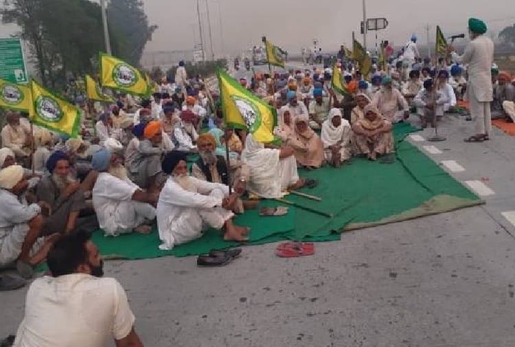 Farmers' organizations protest against punjab government in barnala