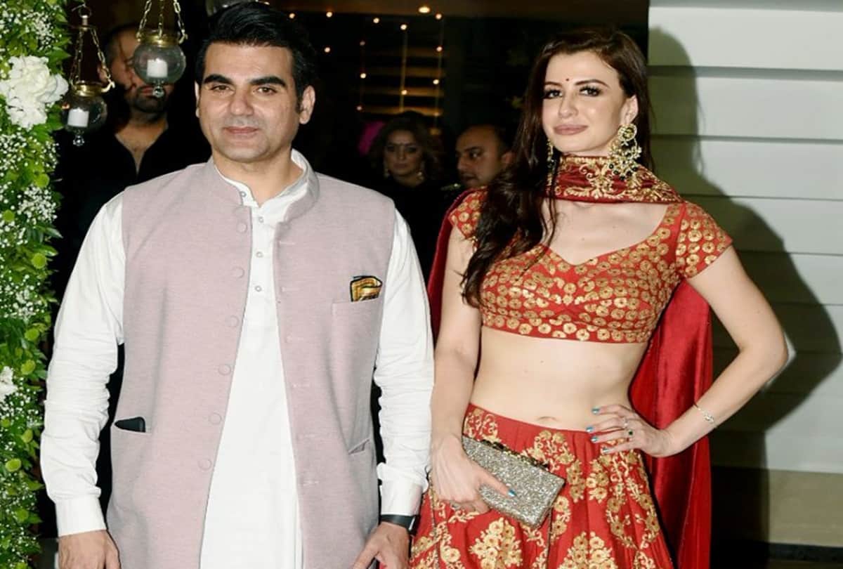 Arbaaz Khan with girlfriend Giorgia Andriani At Shilpa Shetty diwali party