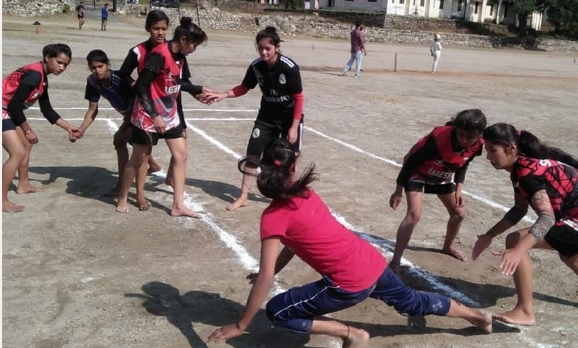 Selection of players for state level kabaddi