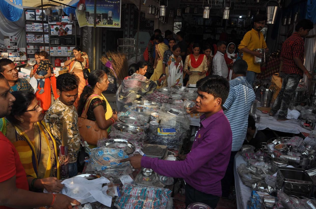 Dhanteras: The rain in the market