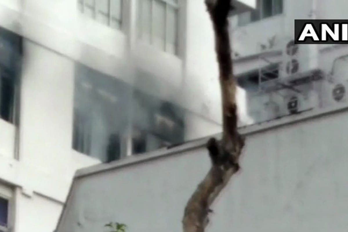 Fire breaks out at in a high rise building on Kolkata park street