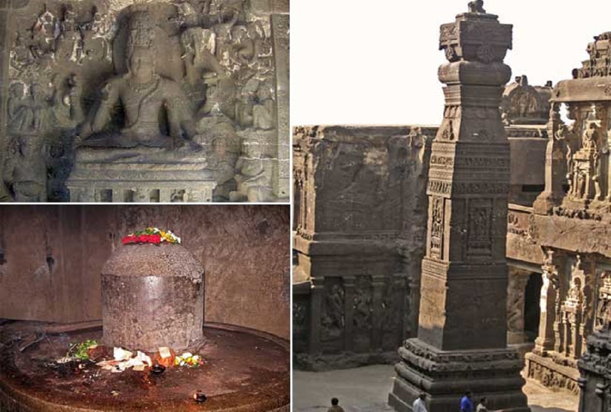 The wonderful temple of architecture is the kailash temple in ellora maharashtra
