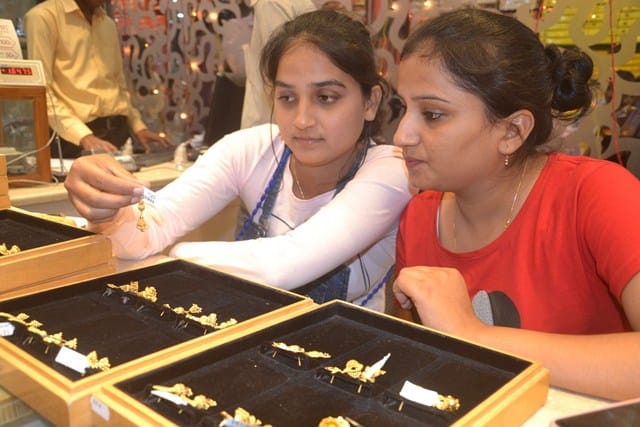 Market on late night at Dhanteras