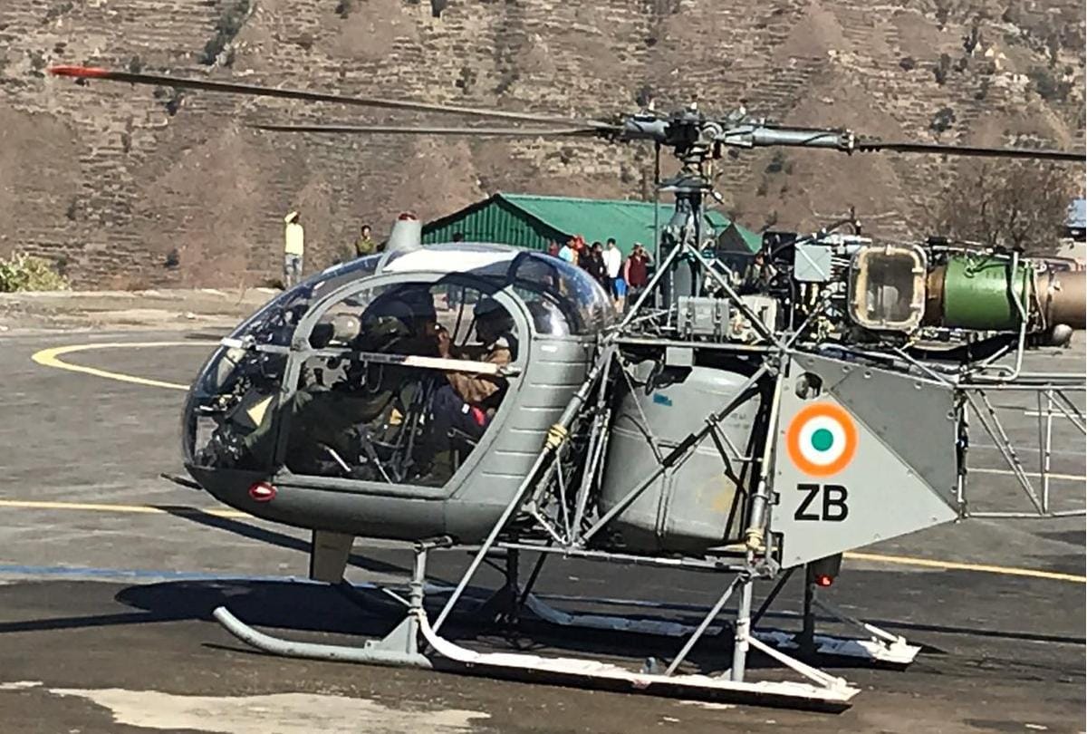 Himachal Pradesh Indian Airforce rescued three Boys from Bharmour Chamba stranded in heavy snowfall