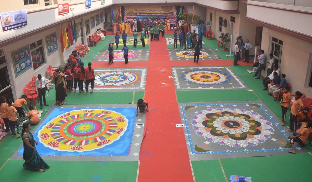Rangoli contest dedicated to pravasi bharatiya divas in varanasi
