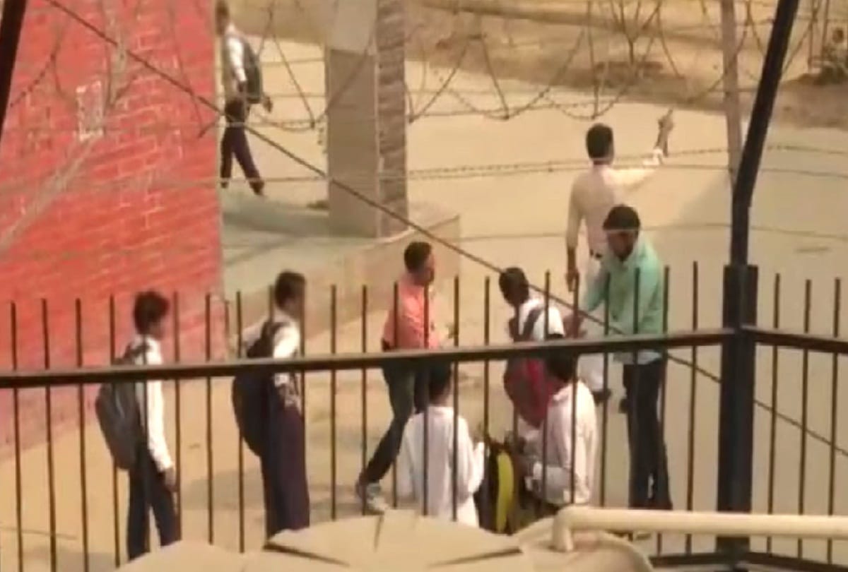 teacher beaten students on getting late in school on the day of Jummah prayer