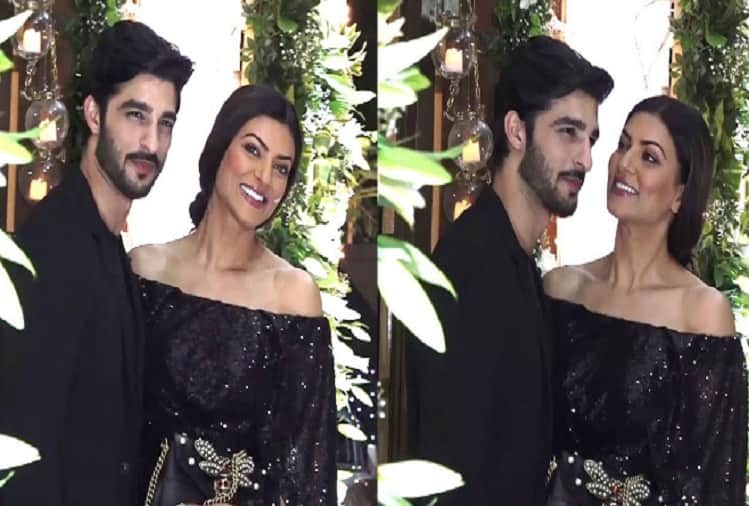 Sushmita Sen spotted with boyfriend Rohman Shawl in Shilpa Shetty Diwali bash