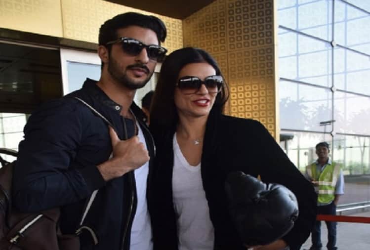 Sushmita Sen spotted with boyfriend Rohman Shawl in Shilpa Shetty Diwali bash