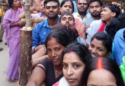 Mata annapurna is giving blessings today and temple is full to devotees