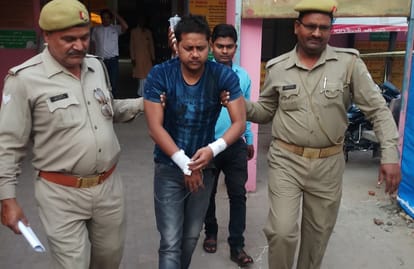 Youth cut his wrist vein in police custody at chandauli