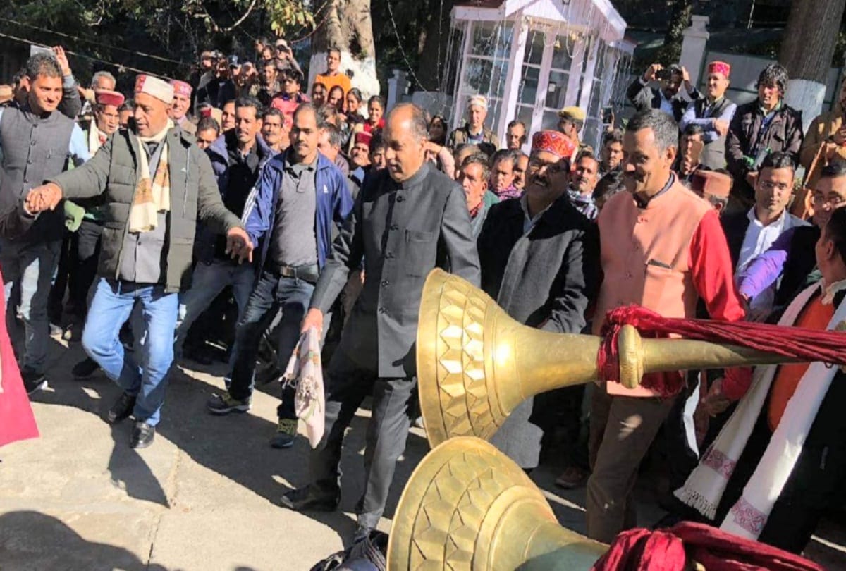 cm jairam thakur celebrated diwali with people of saraj at shimla