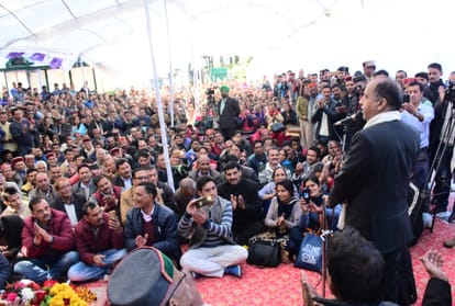 cm jairam thakur celebrated diwali with people of saraj at shimla