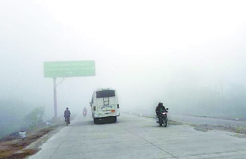 dense fog in Rudrapur